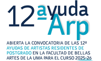 Ayudas de Artistas Residentes de Postgrado (ARP) para el curso 2025-26