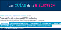 Guía sobre Recursos Educativos Abiertos (REA) de la Biblioteca