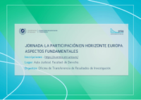 Jornada "La participación en Horizonte Europa. Aspectos fundamentales"