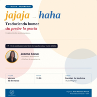 Taller-Workshop: Traduciendo humor sin perder la gracia