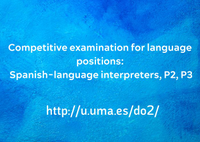 2023 Competitive examination for language positions: Spanish-language interpreters, P2, P3