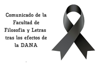 Comunicado de la Facultad de Filosofia y Letras tras los efectos de la DANA