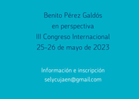 III Congreso Internacional Benito Pérez Galdós en perspectiva