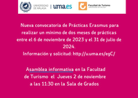 Nueva convocatoria de Prácticas Erasmus