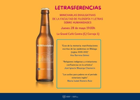 Nueva sesión del ciclo LETRASFERENCIAS