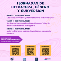 I Jornadas de Literatura, Género y Subversión 