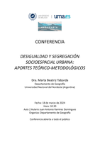 Conferencia “Desigualdad y Segregación Socioespacial Urbana”