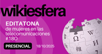 Una profesora de la E.T.S.I.T. organiza una Editatona de mujeres en las telecomunicaciones el próximo sábado 18 de octubre