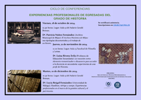 Ciclo de Conferencias "Experiencias profesionales de egresadas del Grado de Historia"