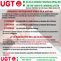 Permiso retribuido elecciones municipales 2023