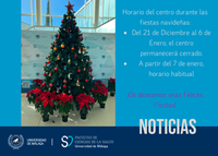 HORARIO DURANTE LAS FIESTAS NAVIDEÑAS