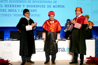 Investidura como Doctores Honoris Causa de Miquel Roca i Junyent y Miguel Herrero y Rodríguez de Miñón