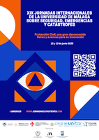 XIX Jornadas internacionales de la UMA sobre seguridad, emergencias y catástrofes, 12 y 13 de junio de 2025.
