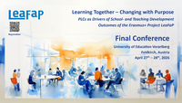 Proyecto Erasmus+ LeaFaP – Congreso internacional Professional Learning Communities (PLCs)