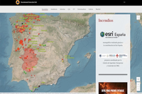 La Cátedra de Seguridad, Emergencias y Catástrofes coordina un mapa interactivo de incendios forestales