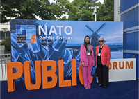 La profesora de la Facultad de Estudios Sociales y del Trabajo, Patricia Chica, participa como invitada en el NATO Public Forum 2025