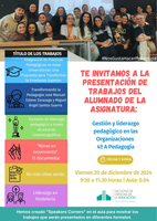 Gestión y liderazgo pedagógico en las Organizaciones