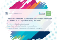 Jornada OTRI: Acuerdos de colaboración público-privada (Contratos Art.60/Convenios/Cátedras)