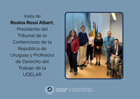 Visita Rosina Rossi, Presidenta Tribunal de lo Contencioso de la Rep. Uruguay