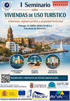 I SEMINARIO SOBRE VIVIENDAS DE USO TURÍSTICO: URBANISMO, RÉGIMEN JURÍDICO Y PROPIEDAD HORIZONTAL