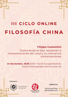 III Ciclo de Conferencias Online sobre Filosofía China