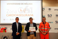 La Junta de Andalucía concede la distinción de ‘zona cardioasegurada’ a la Universidad de Málaga
