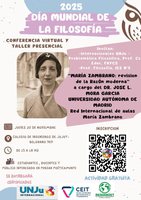 El CEIT, la REDIAMZET y UNJU Internacional organizan una jornada por el Día Mundial de la Filosofía