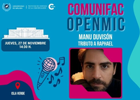 Jueves OpenMic: Tributo a Raphael con Manu Duvison en La Isla Verde