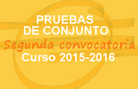 Pruebas de aptitud, o pruebas de conjunto, exigidas para la homologación de títulos extranjeros de educación superior (segunda convocatoria). Curso 2015-2016 