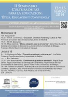 II Seminario Cultura de Paz para la Educación