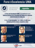 LA FACULTAD ACOGE LA CELEBRACIÓN DEL I FORO DE EXCELENCIA DE LA UMA