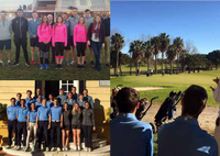 El equipo de Golf escocés de la Universidad St. Andrews visita el Complejo Deportivo de la UMA