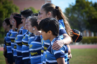 El equipo de rugby homenajea a Katherine Rivera con una victoria y el liderato de la Liga