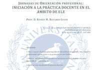 JORNADAS DE ORIENTACIÓN PROFESIONAL