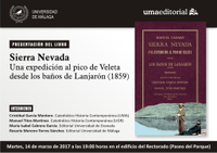 Presentación del libro "Sierra Nevada: una expedición al pico de Veleta desde los baños de Lanjarón"