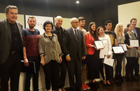 Acto de entrega de los premios Ateneo-Universidad de Málaga 2017