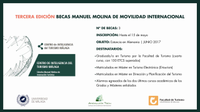 III edición Becas Manuel Molina de Movilidad Internacional