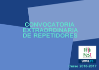 Convocatoria Extraordinaria de Repetidores. 2016-2017