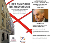 Homenaje de la Universidad de Salamanca al Prof. D. Ángel Sánchez Blanco con motivo de su jubilación.