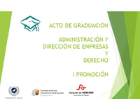 Acto de Graduación Doble Grado en ADE y en DERECHO