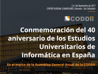 40 aniversario de los estudios universitario de informática en España