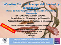 Conferencia "Cambios físicos en la etapa del climaterio y menopausia"