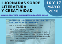 I JORNADAS SOBRE LITERATURA Y CREATIVIDAD