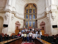 Los estudiantes internacionales conocen el Parlamento de Andalucía
