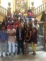 EL AYUNTAMIENTO DE MÁLAGA OBJETO DE LA ÚLTIMA VISITA Y CONFERENCIA DEL CICLO DE ECONOMÍA Y SERVICIOS PÚBLICOS QUE DIRIGE EL PROF. RAFAEL FUENTES
