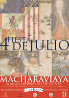 Macharaviaya celebra el 4 de julio con un homenaje al malagueño Bernardo de Gálvez, figura decisiva en esta victoria