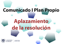 Comunicado: [I Plan Propio de Smart-Campus]