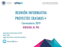 Reunión informativa de Proyectos Erasmus+ 2019