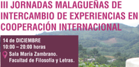 III Jornadas Malagueñas de Intercambio de Experiencias en Cooperación Internacional