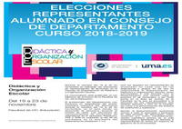 elecciones alumnado consejo departamento DOE